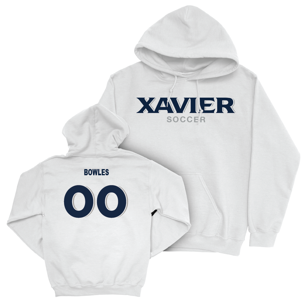 Women's Soccer White Staple Hoodie - Ashley Bowles