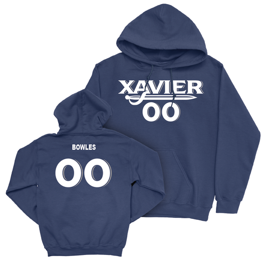 Women's Soccer Navy Wordmark Hoodie - Ashley Bowles