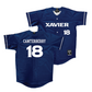 Xavier Baseball Navy Jersey - Donavan Canterberry | #18