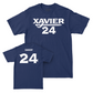 Women's Lacrosse Navy Wordmark Tee  - Julie Cassidy