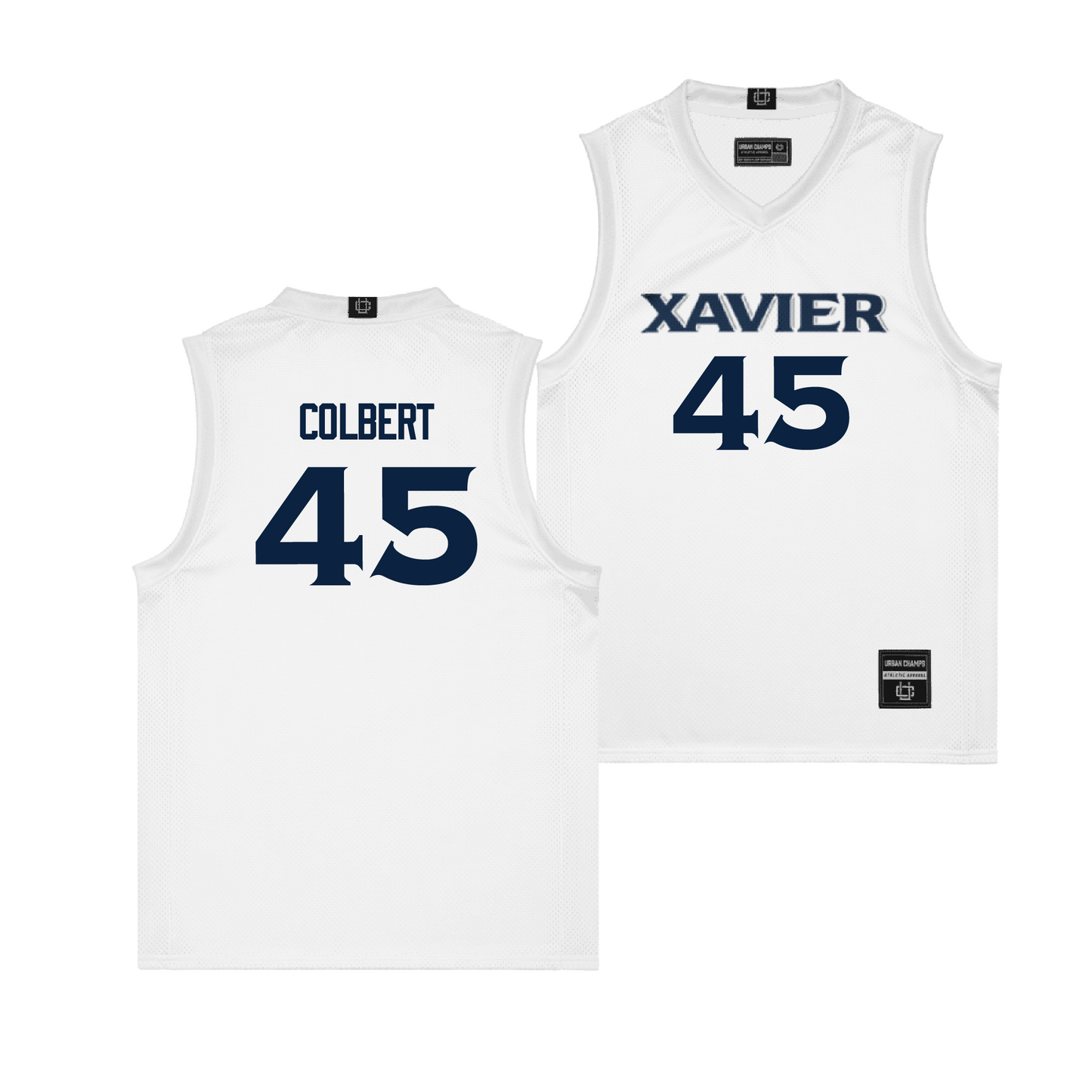 Xavier Men's Basketball White Jersey - Brad Colbert