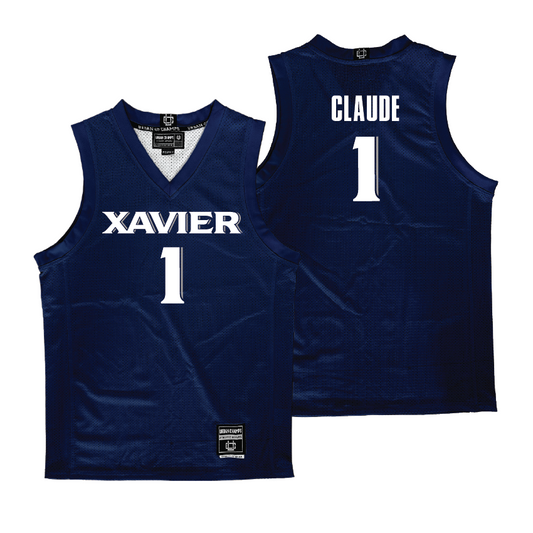 Xavier Men's Basketball Navy Jersey - Desmond Claude