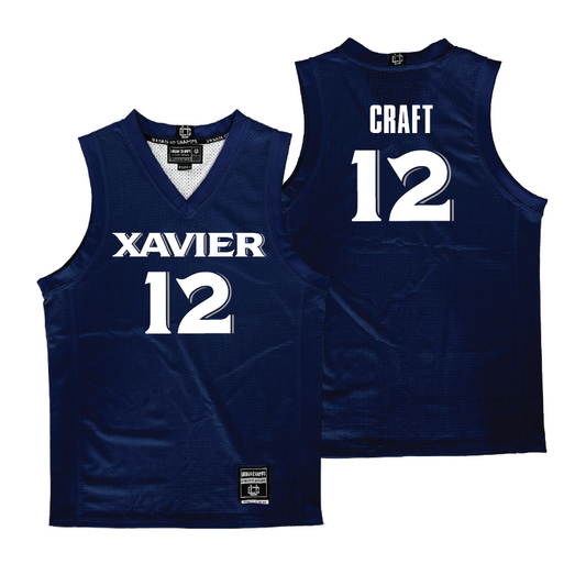 Xavier Men's Basketball Navy Jersey - Kam Craft