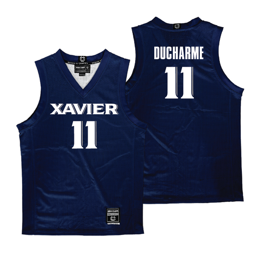 Xavier Men's Basketball Navy Jersey  - Reid Ducharme