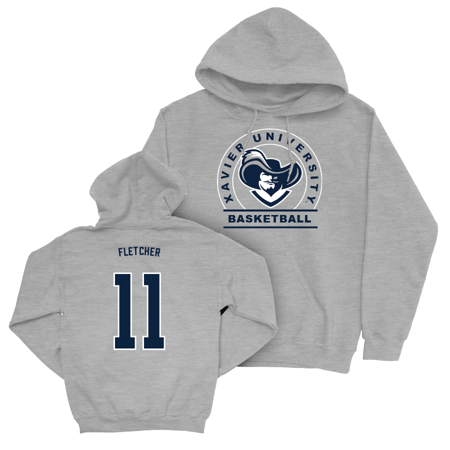 Men's Basketball Sport Grey Logo Hoodie  - Cam'Ron Fletcher