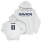 Men's Basketball White Staple Hoodie  - Cam'Ron Fletcher