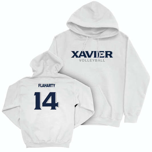 Women's Volleyball White Staple Hoodie  - Catherine Flaharty