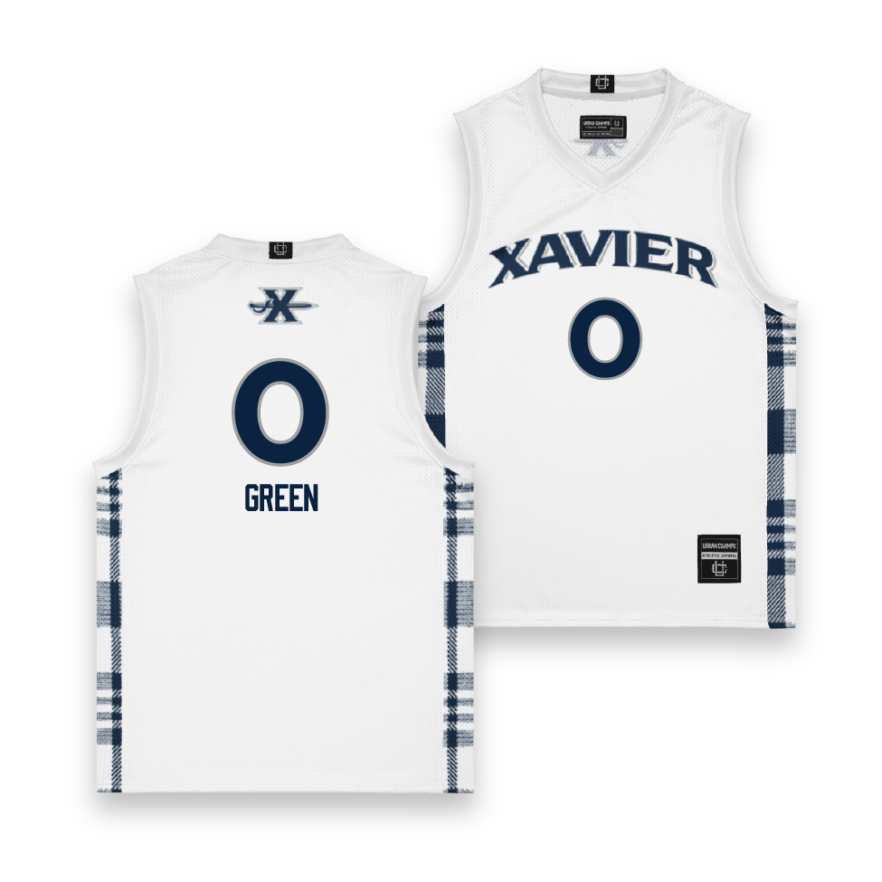 EXCLUSIVE: Xavier Winter Basketball Jersey - Trey Green