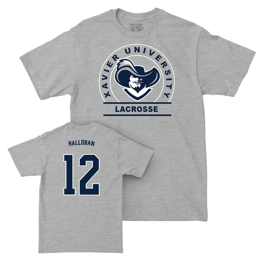 Women's Lacrosse Sport Grey Logo Tee  - Dylan Halloran