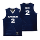 Xavier Women's Basketball Navy Jersey - Aizhanique Mayo