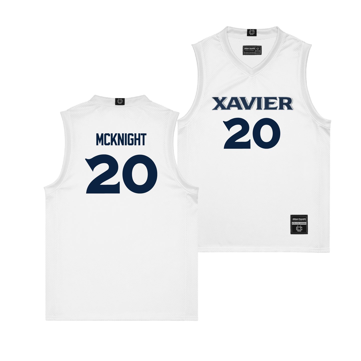 Xavier Men's Basketball White Jersey - Dayvion McKnight