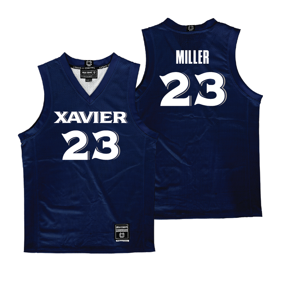 Xavier Women's Basketball Navy Jersey - Jordan Miller