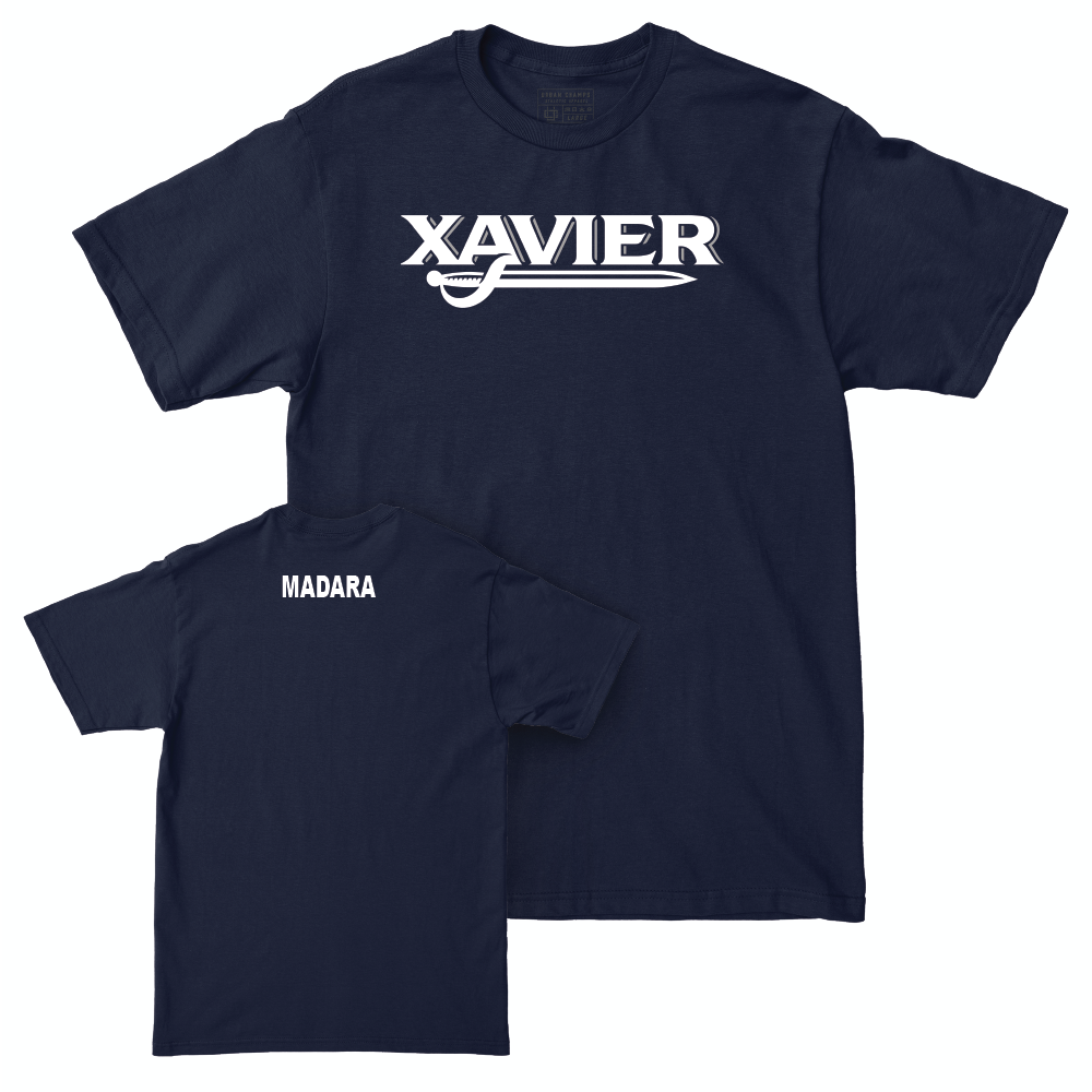 Women's Swim & Dive Navy Wordmark Tee  - Teegan Madara