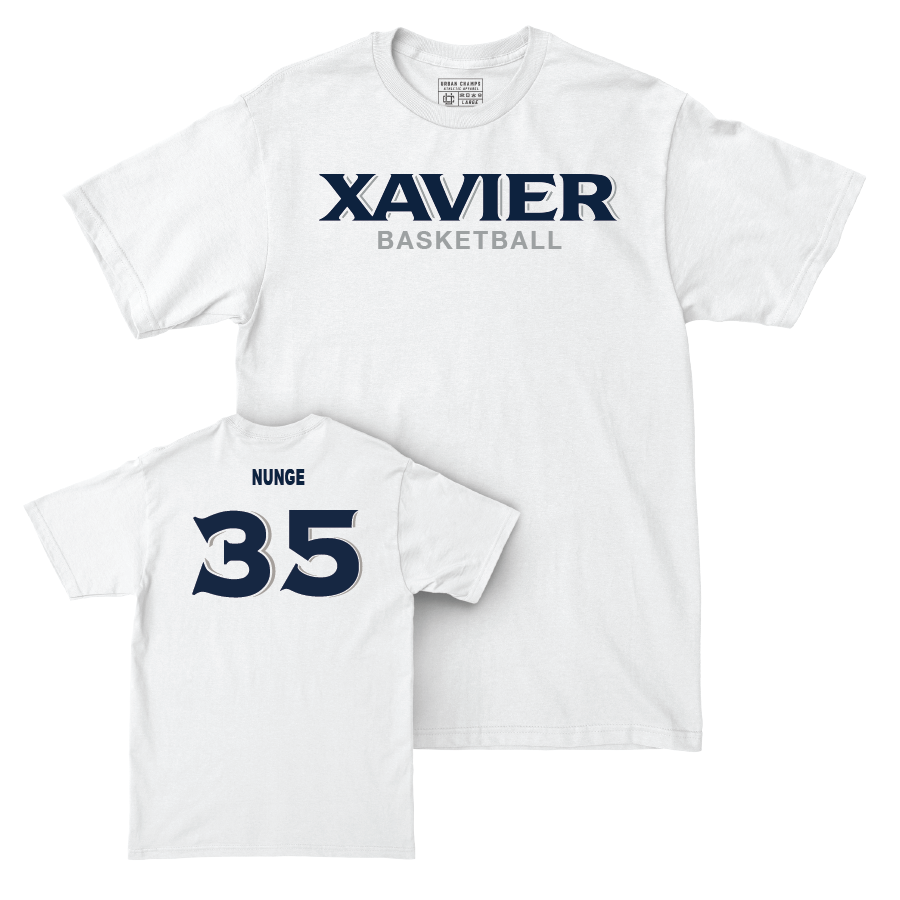 Men's Basketball White Staple Comfort Colors Tee  - Bob Nunge