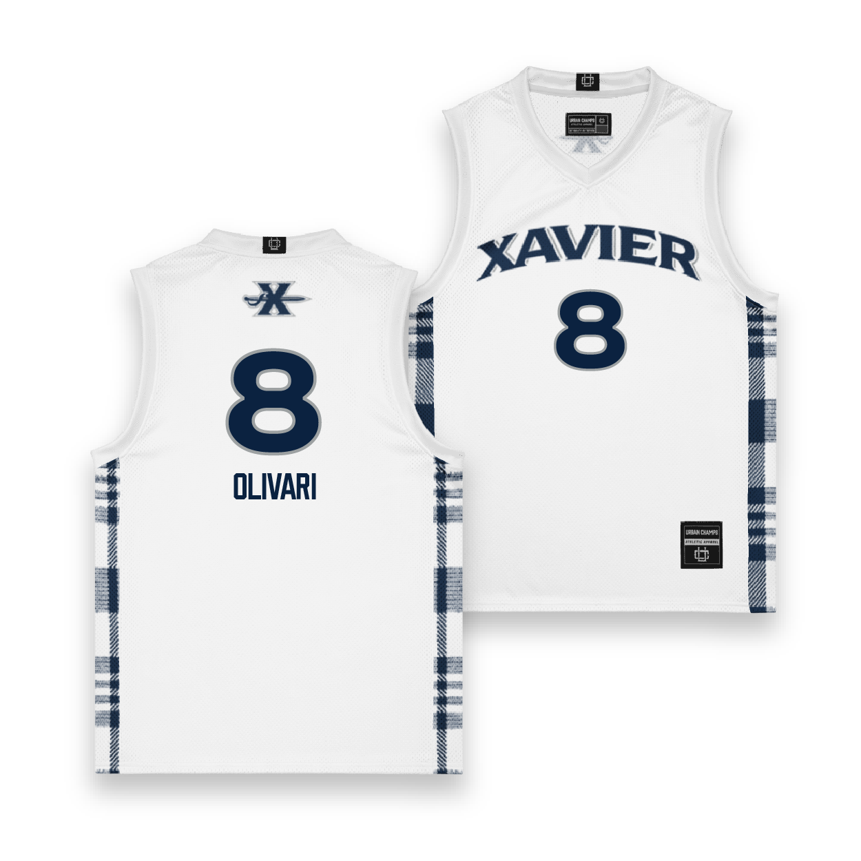 EXCLUSIVE: Xavier Winter Basketball Jersey - Quincy Olivari