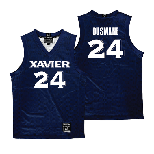 Xavier Men's Basketball Navy Jersey  - Abou Ousmane