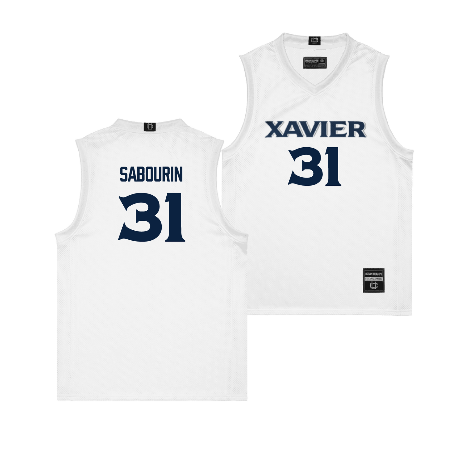 Xavier Men's Basketball White Jersey - Ian Sabourin