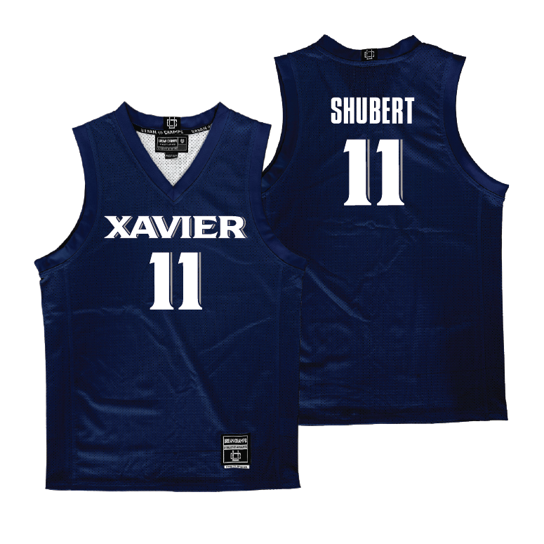 Xavier Women's Basketball Navy Jersey - Aby Shubert