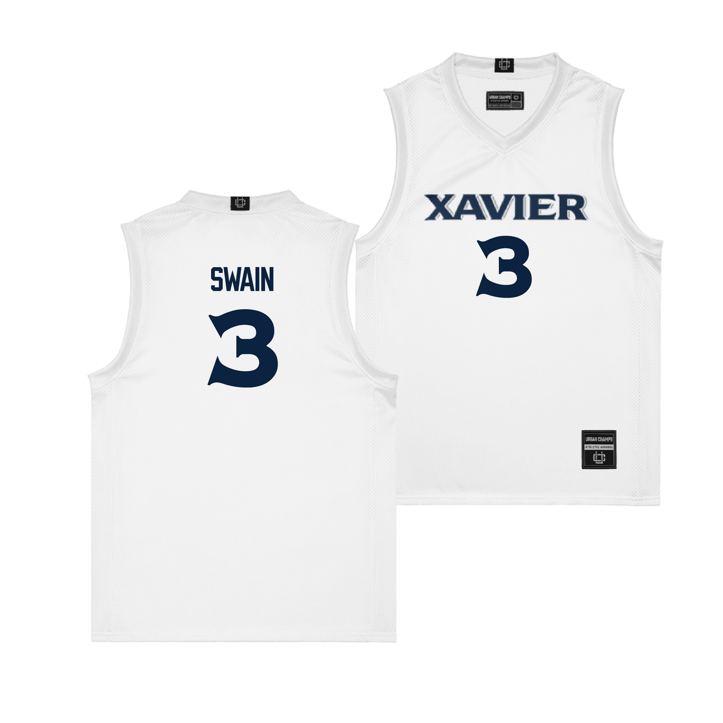 Xavier Men's Basketball White Jersey  - Dailyn Swain