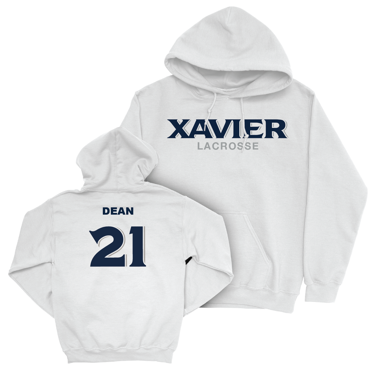 Women's Lacrosse White Staple Hoodie - Aubrey Dean Youth Small