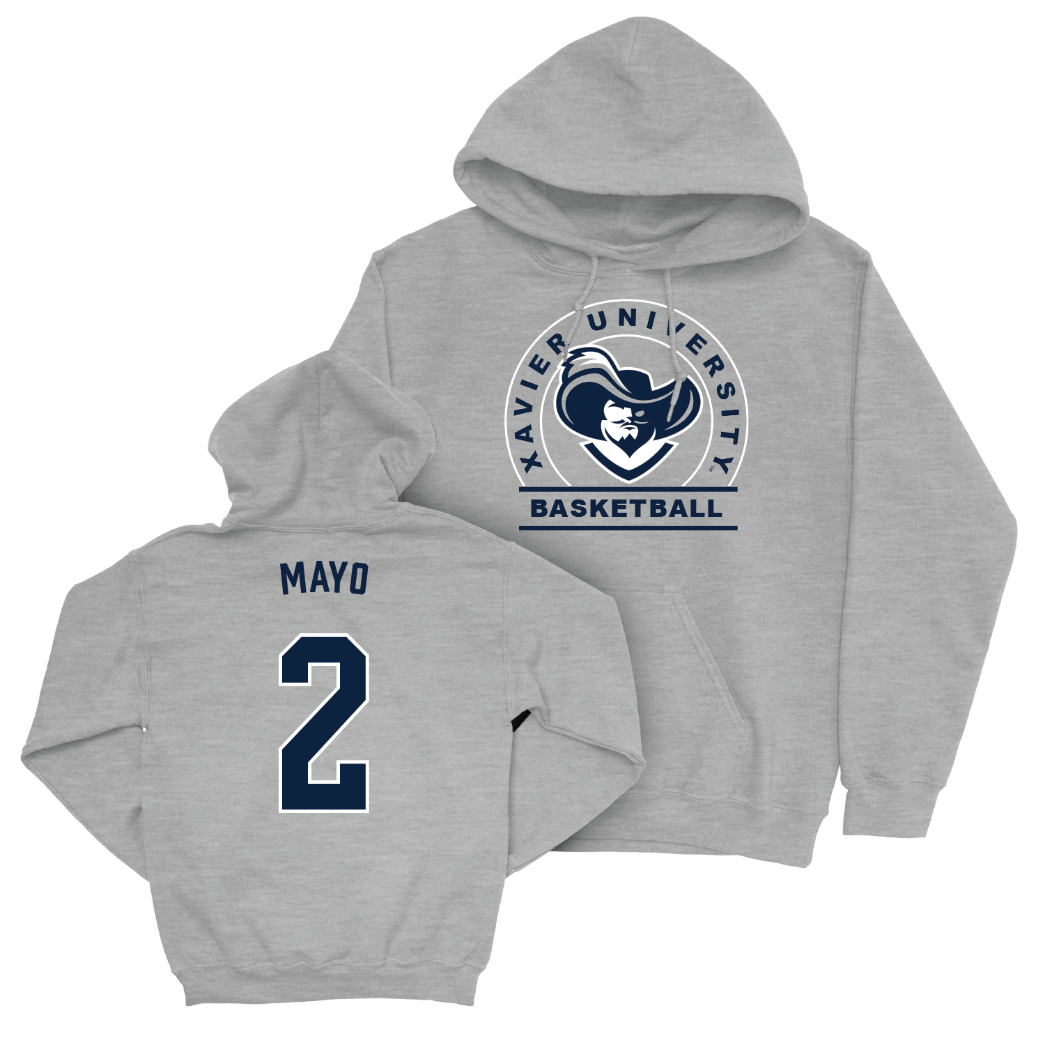 Women's Basketball Sport Grey Logo Hoodie - Aizhanique Mayo Youth Small