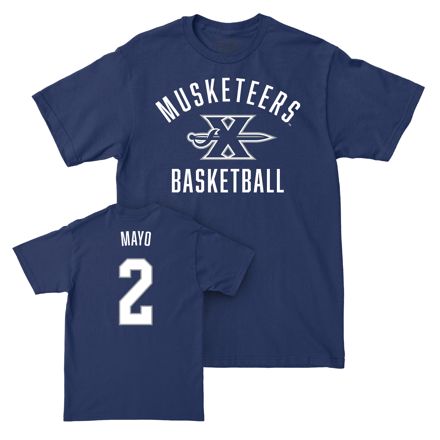 Women's Basketball Navy Classic Tee - Aizhanique Mayo Youth Small