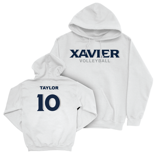 Women's Volleyball White Staple Hoodie - Anna Taylor Youth Small