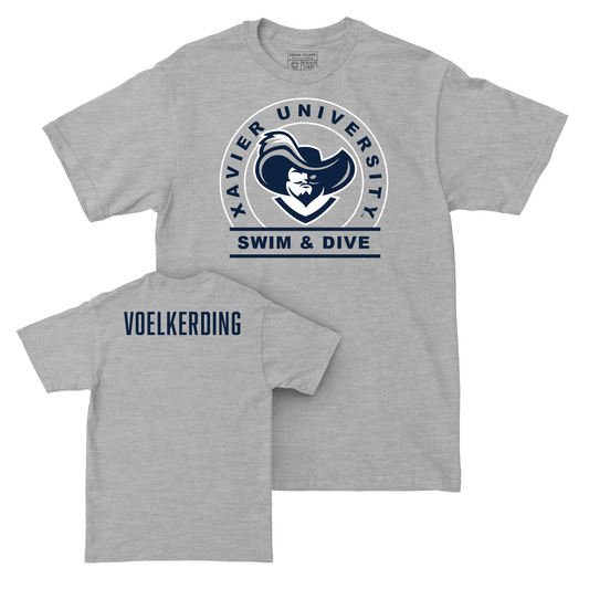 Women's Swim & Dive Sport Grey Logo Tee - Anna Voelkerding Youth Small