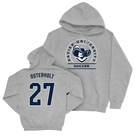 Men's Soccer Sport Grey Logo Hoodie - Brandon Osterholt Youth Small