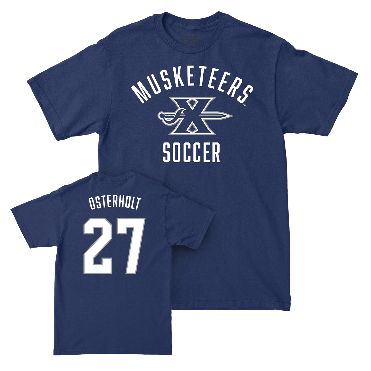 Men's Soccer Navy Classic Tee - Brandon Osterholt Youth Small