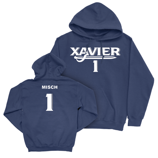 Baseball Navy Woodmark Hoodie - Connor Misch Youth Small