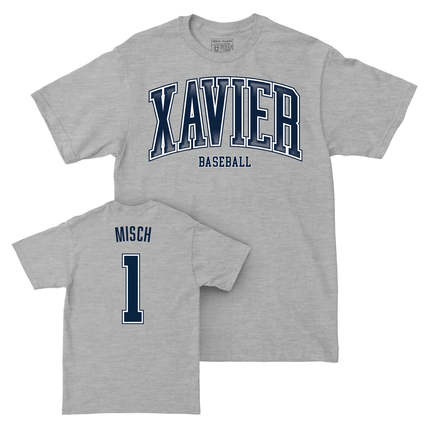 Baseball Sport Grey Arch Tee - Connor Misch Youth Small