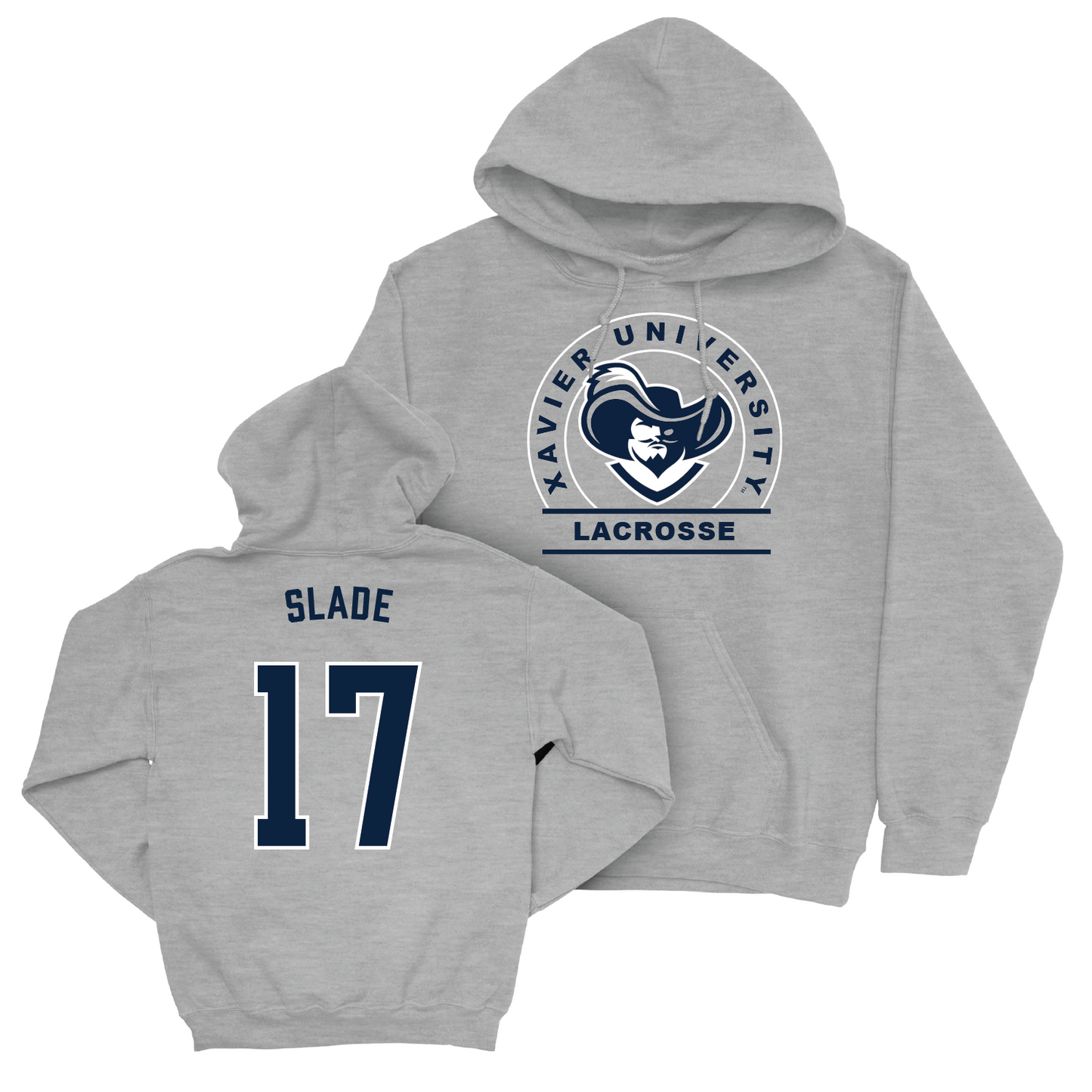 Women's Lacrosse Sport Grey Logo Hoodie - Claire Slade Youth Small