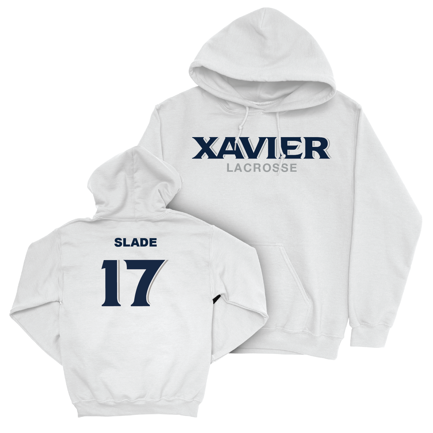 Women's Lacrosse White Staple Hoodie - Claire Slade Youth Small