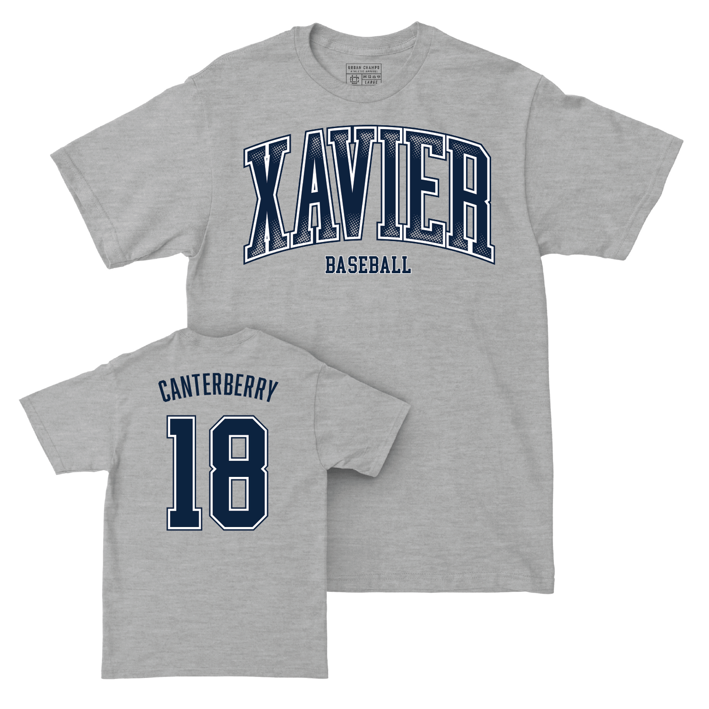 Baseball Sport Grey Arch Tee - Donavan Canterberry Youth Small