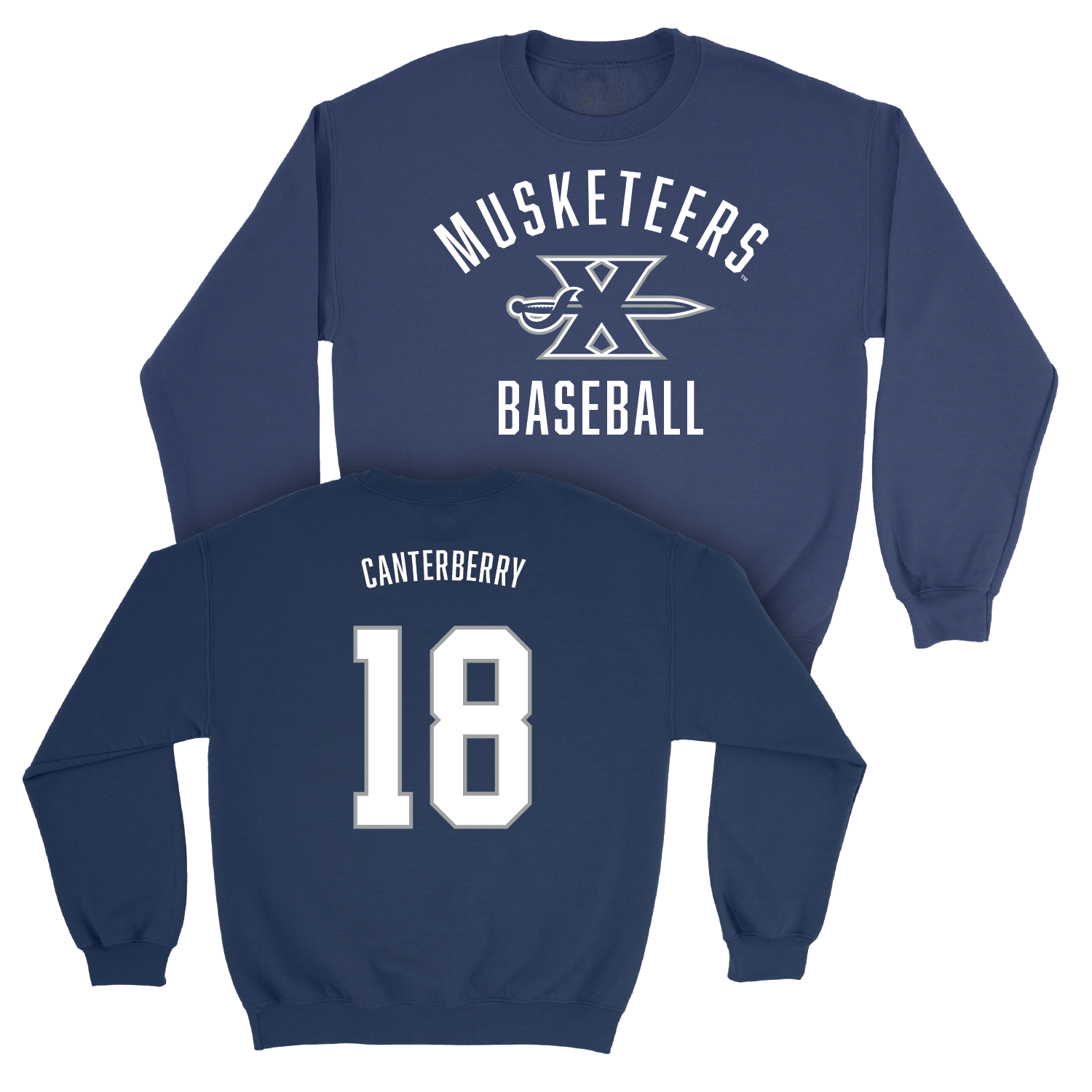 Baseball Navy Classic Crew - Donavan Canterberry Youth Small