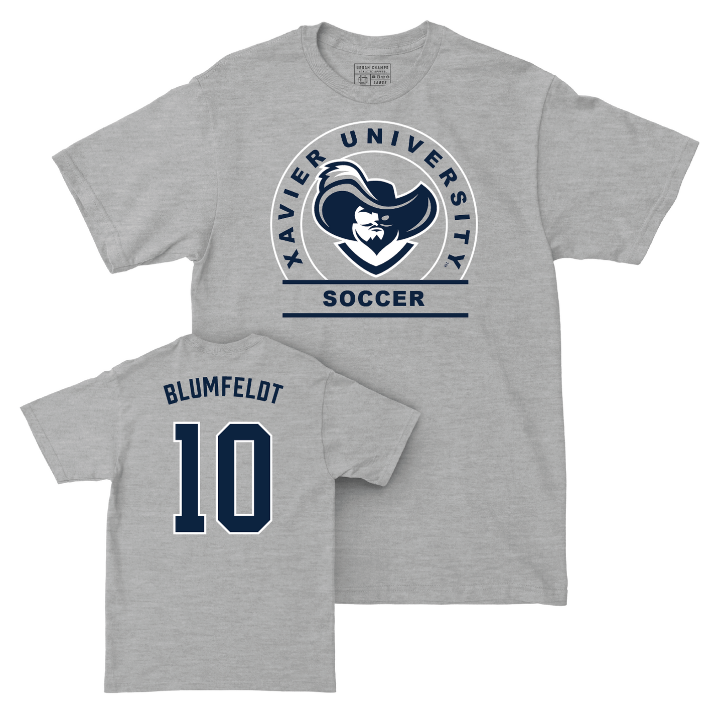 Women's Soccer Sport Grey Logo Tee - Grace Blumfeldt Youth Small