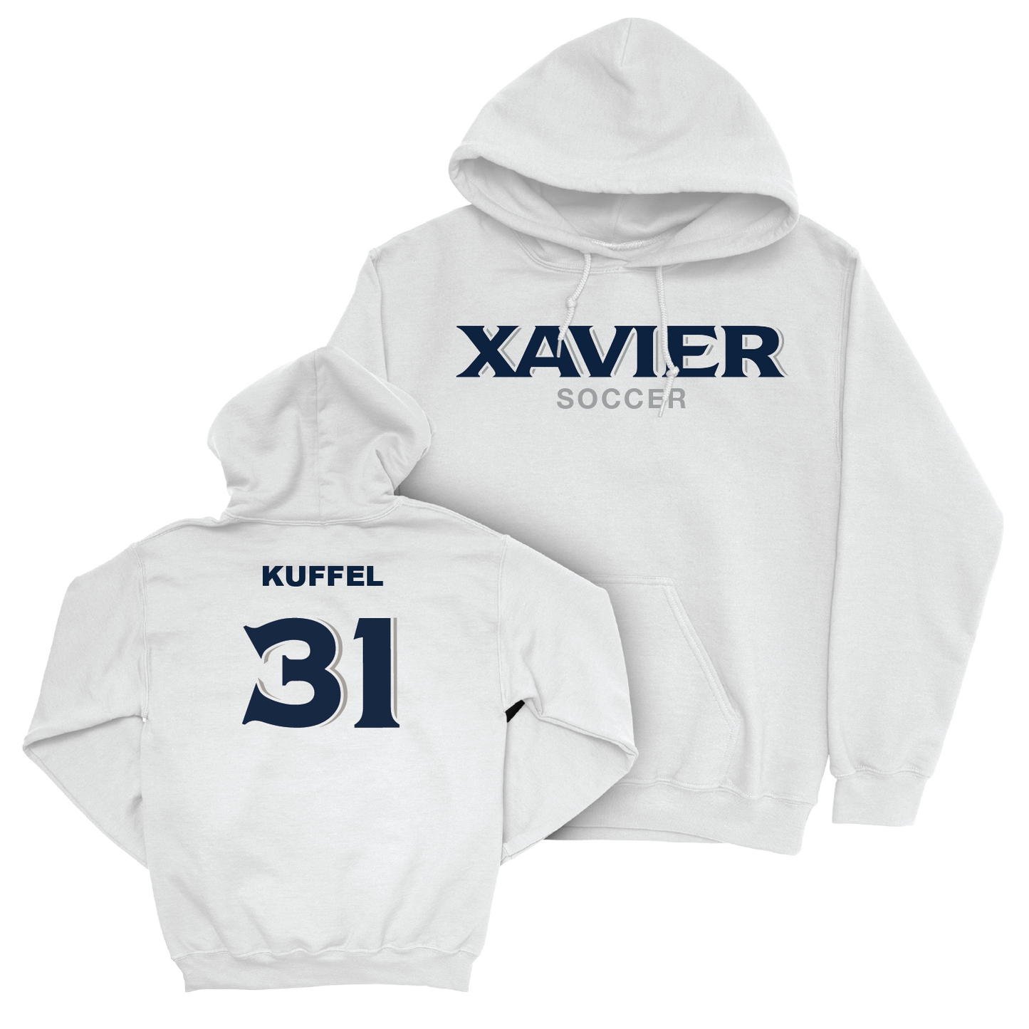 Men's Soccer White Staple Hoodie - Gabriel Kuffel Youth Small