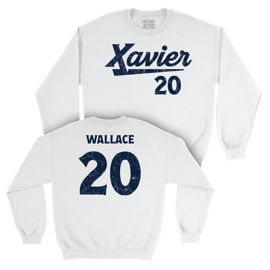 Women's Soccer White Script Crew - Izzie Wallace Youth Small