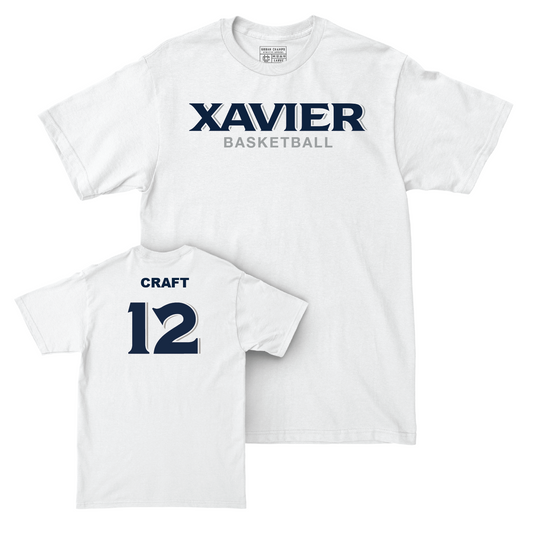 Men's Basketball White Staple Comfort Colors Tee - Kam Craft Youth Small