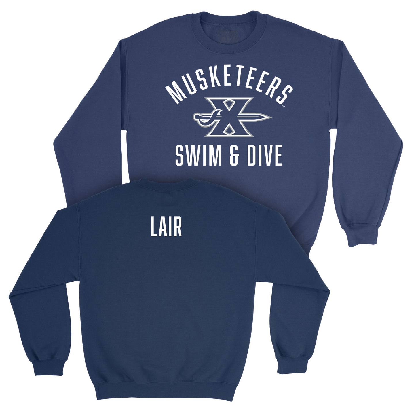 Women's Swim & Dive Navy Classic Crew - Kate Lair Youth Small