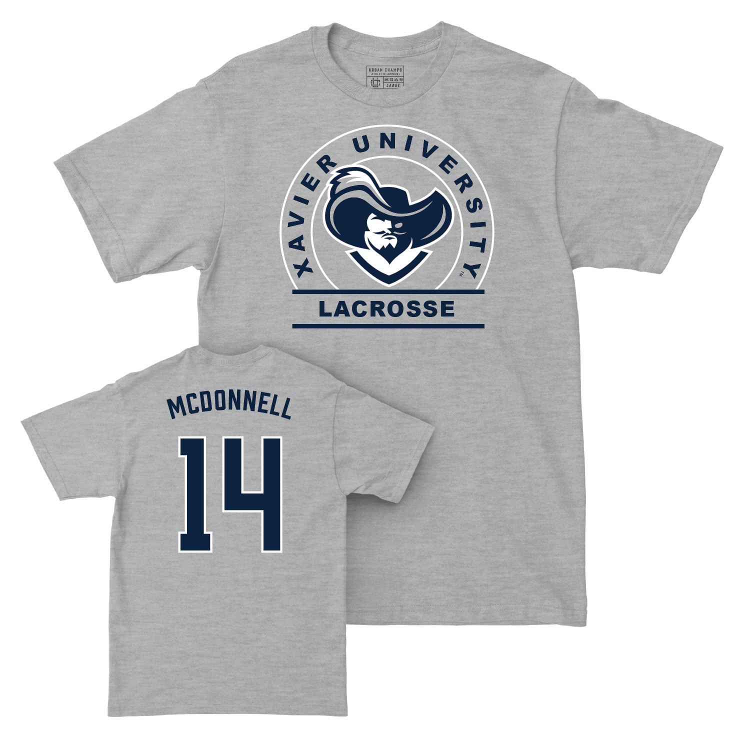 Women's Lacrosse Sport Grey Logo Tee - Katelyn McDonnell Youth Small