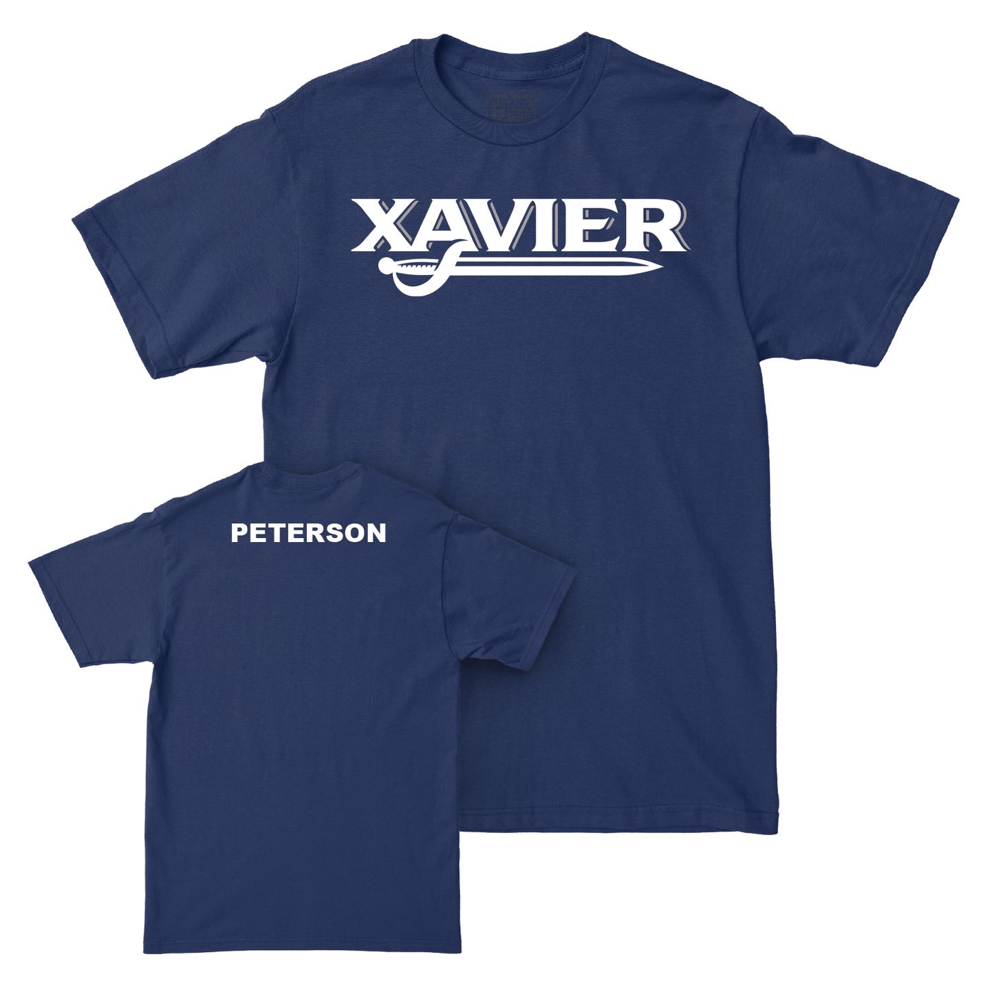 Men's Swim & Dive Navy Woodmark Tee - Luke Peterson Youth Small