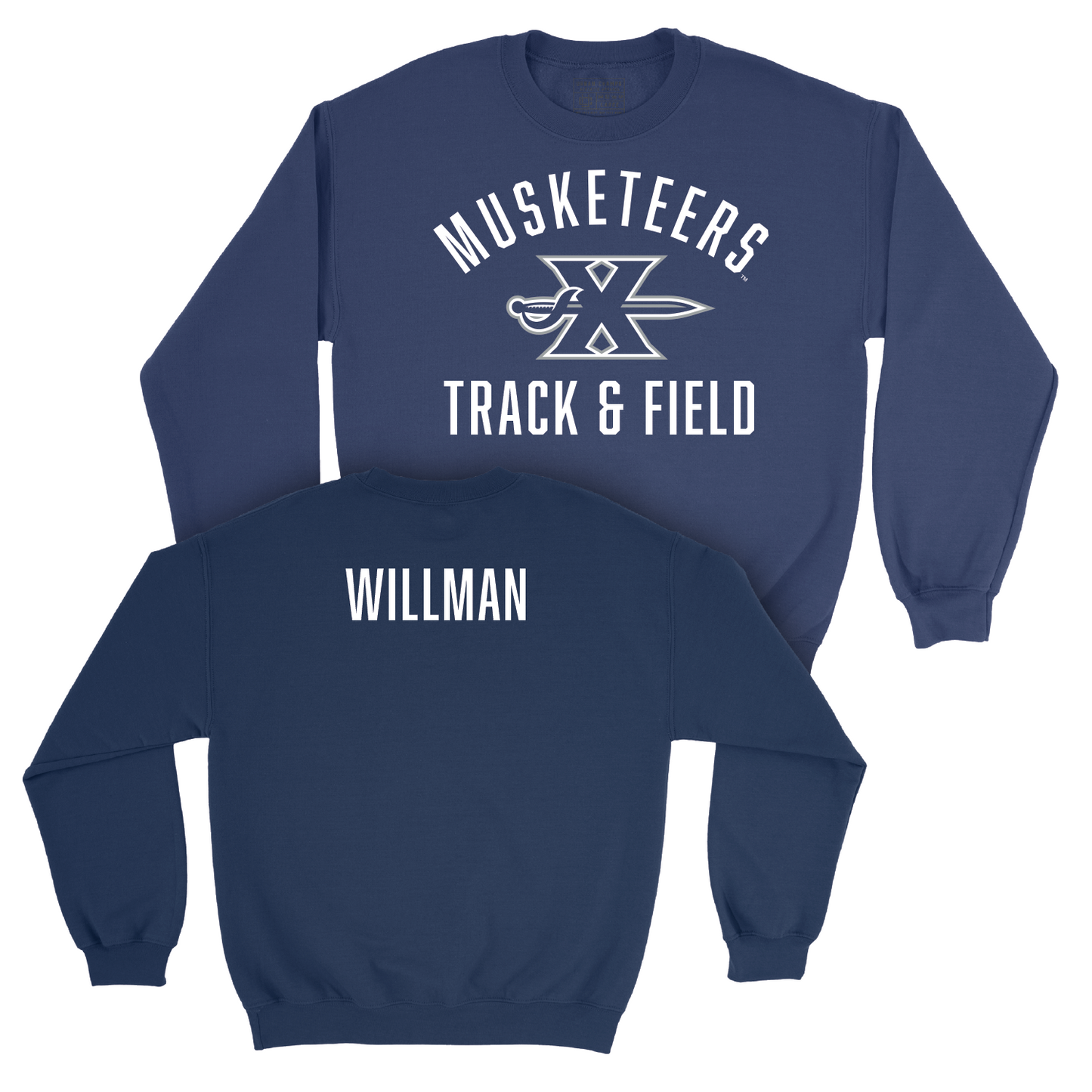 Men's Track & Field Navy Classic Crew - Liam Willman Youth Small