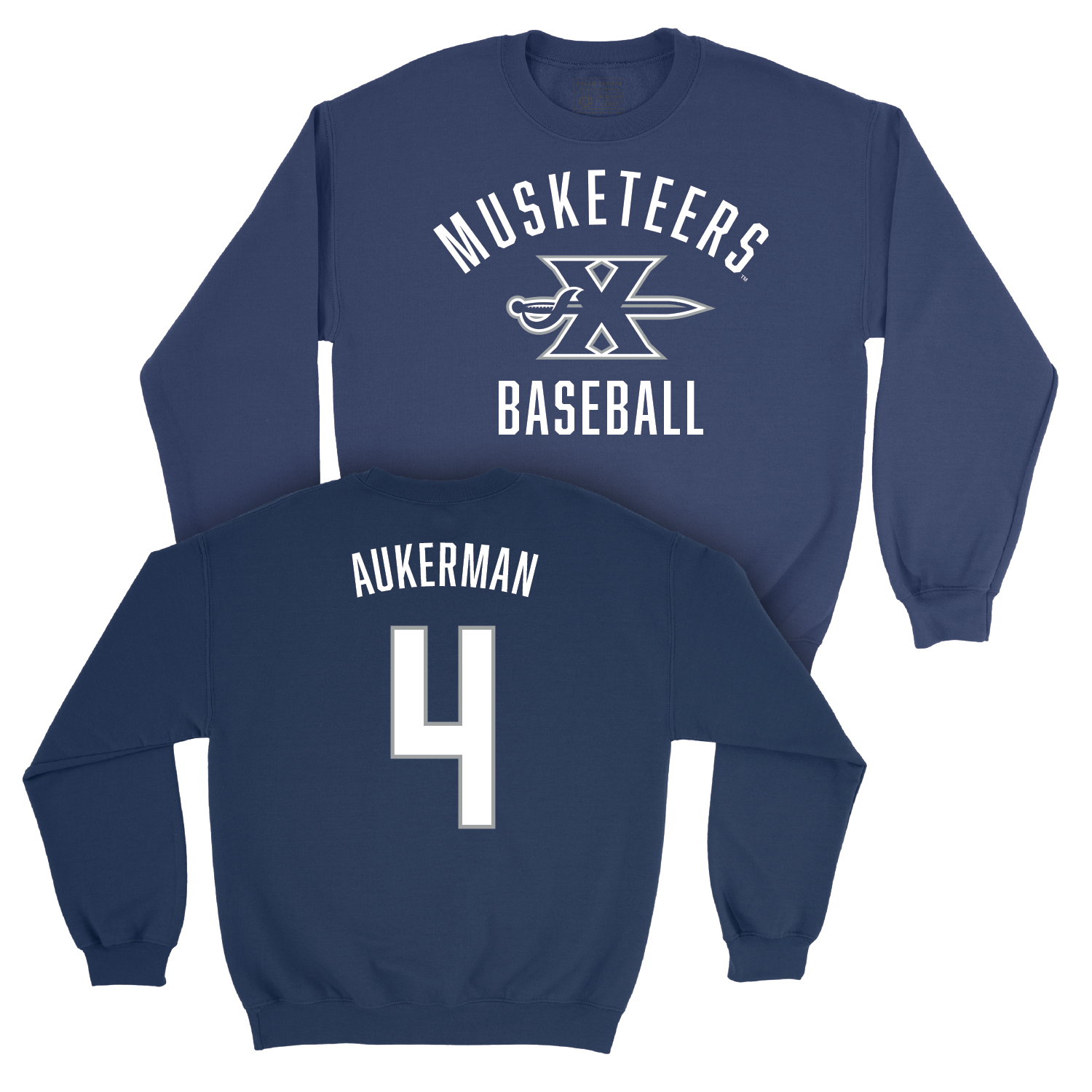 Baseball Navy Classic Crew - Matthew Aukerman Youth Small