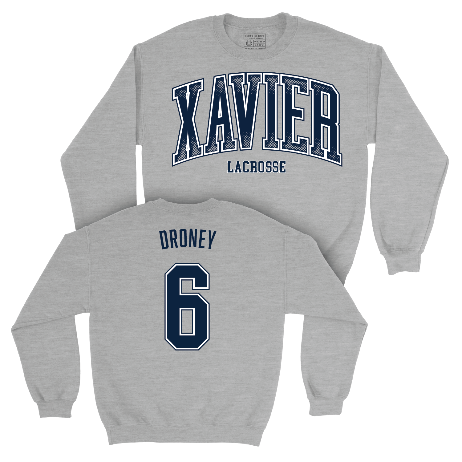 Women's Lacrosse Sport Grey Arch Crew - Megan Droney Youth Small