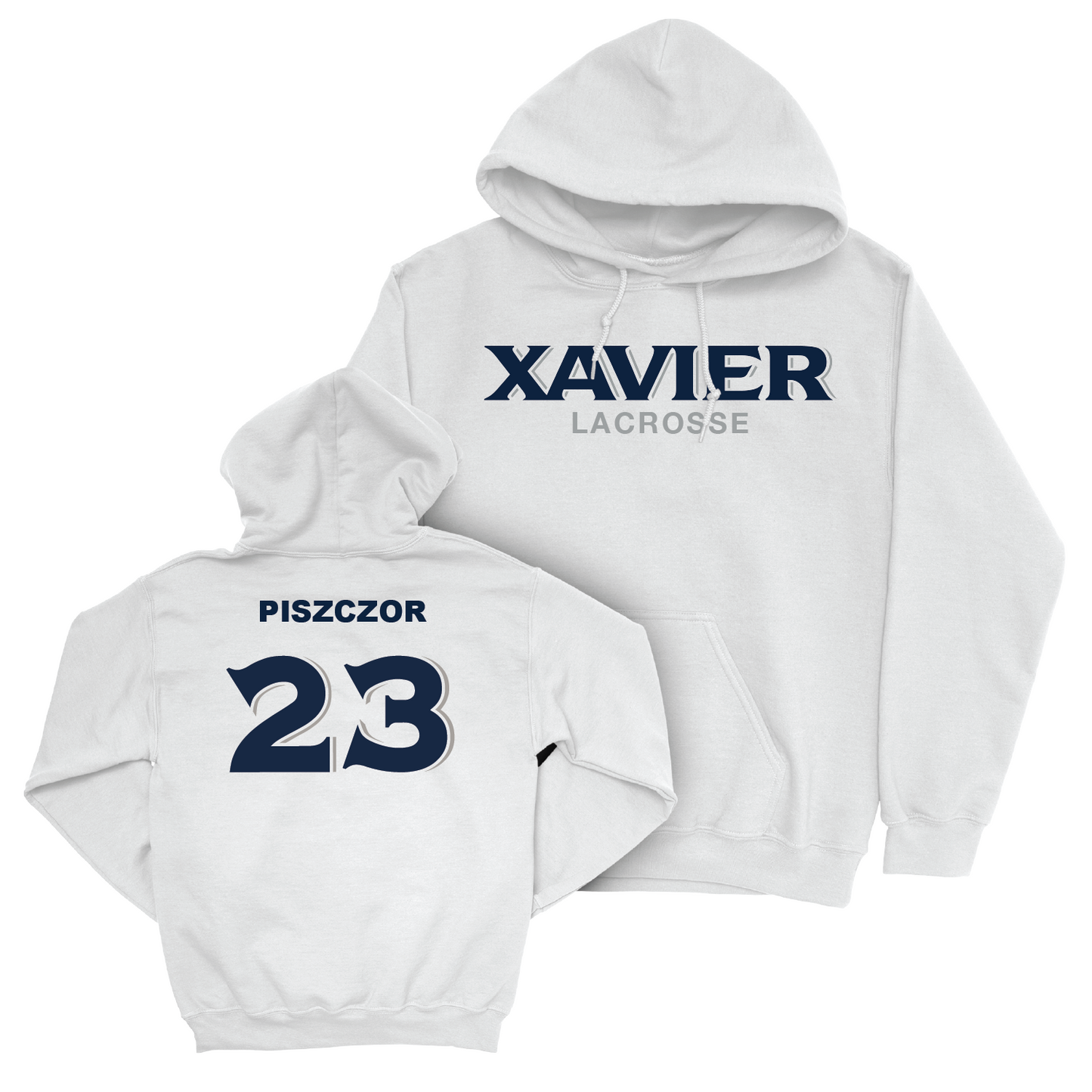 Women's Lacrosse White Staple Hoodie - Marina Piszczor Youth Small