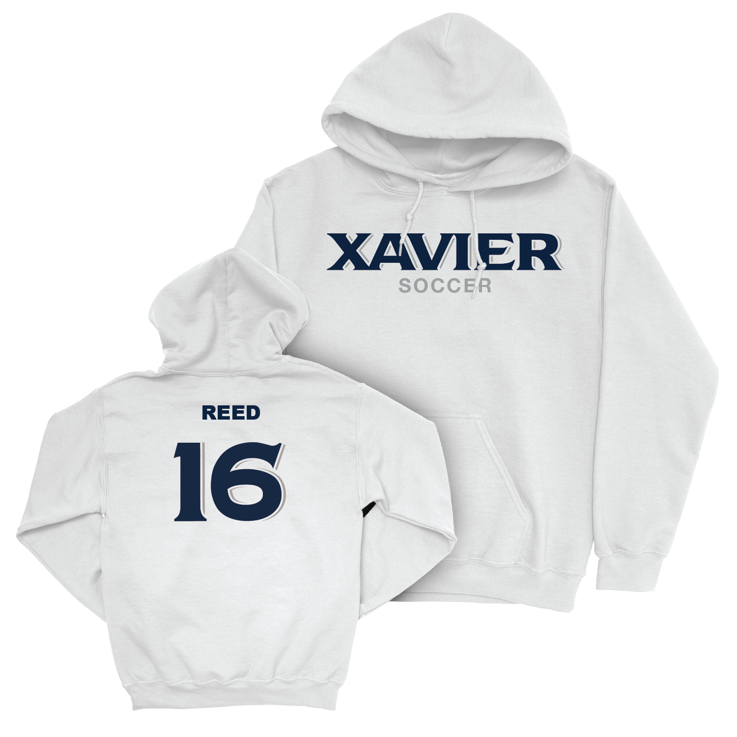 Women's Soccer White Staple Hoodie - Maddie Reed Youth Small