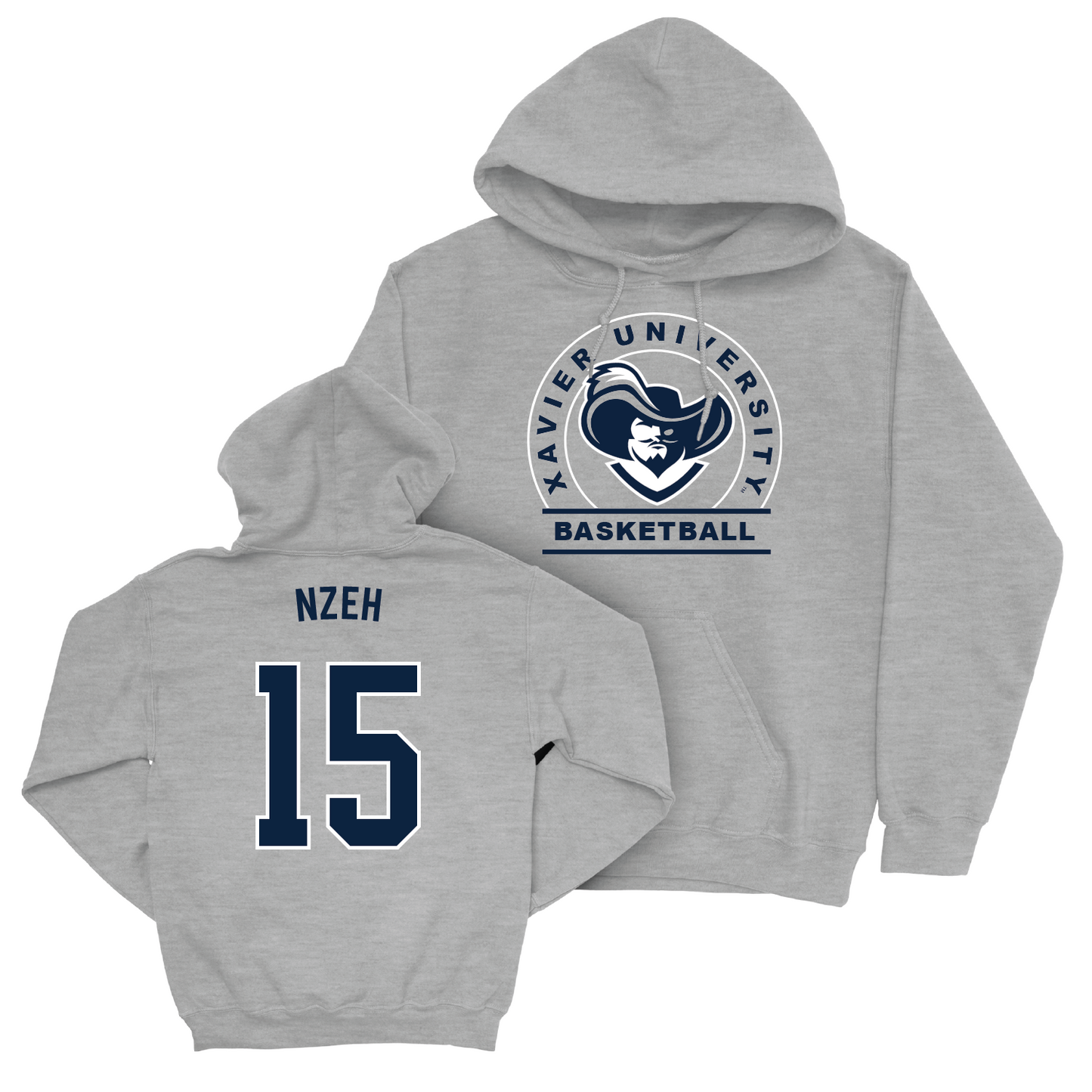 Men's Basketball Sport Grey Logo Hoodie - Onyekachi Nzeh Youth Small