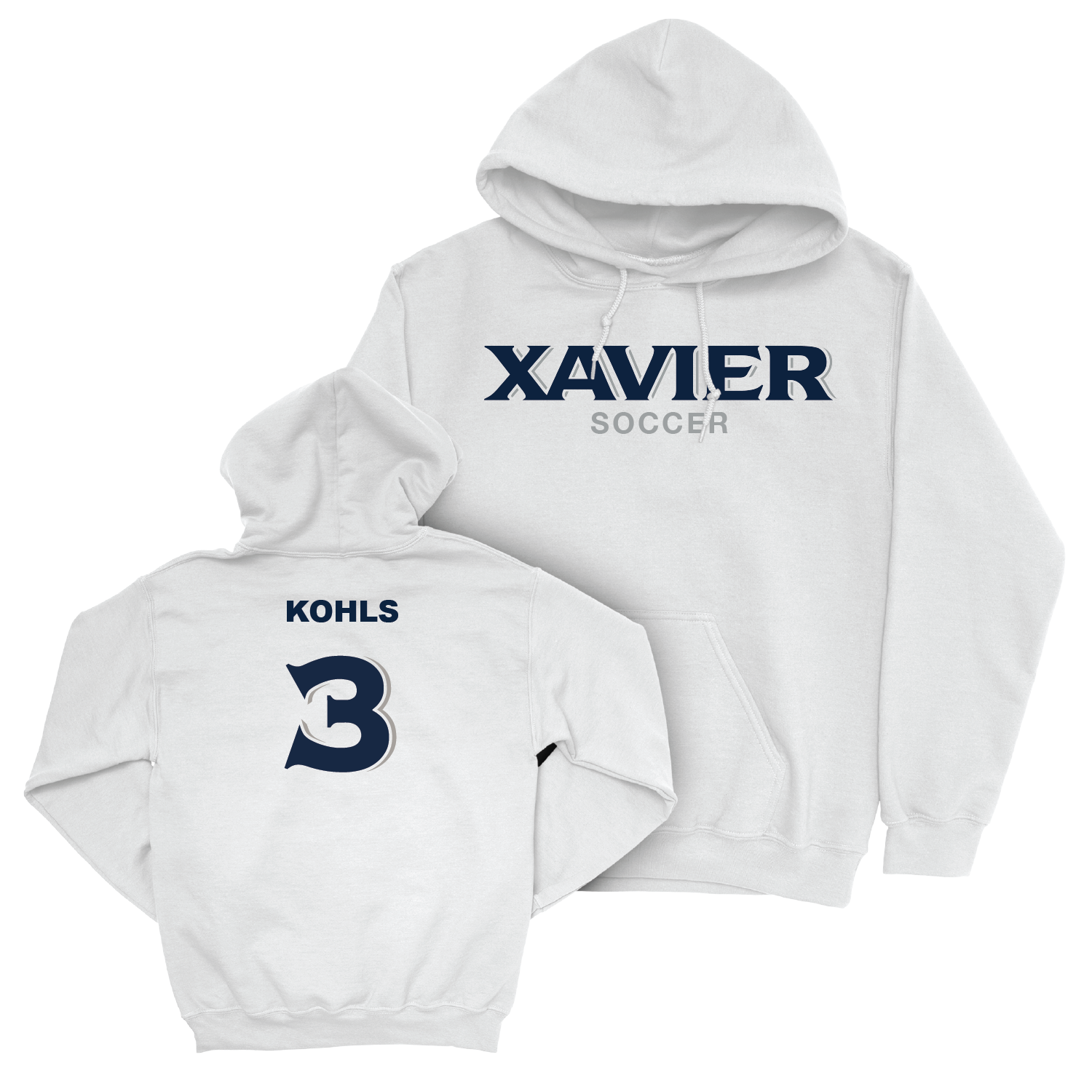 Women's Soccer White Staple Hoodie - Peyton Kohls Youth Small